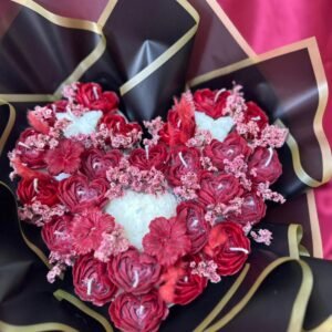 Bouquet de fleurs cœur