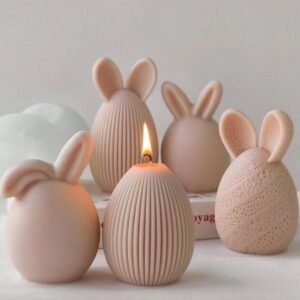 Bougie lapin décorative