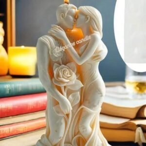 Bougie Saint-Valentin – couple romantique mariage & anniversaire
